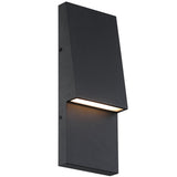 Nanton Outdoor Wall Sconce Medium Black By Eurofase Side View