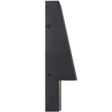 Nanton Outdoor Wall Sconce Small Black By Eurofase Side View 2