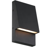 Nanton Outdoor Wall Sconce Small Black By Eurofase Side View