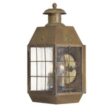 Nantucket Wall Mount Lantern - Aged Brass - by Hinkley
