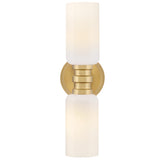 Naomi Wall Sconce Lacquered Brass Cased Opal By Lark Living