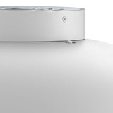 Napa Flush Mount and Pendant White By DALS - Detailed View