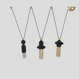 Nappe C3 Pendant Lamp By Masiero, Finish: Matt Black, , | Casa Di Luce Lighting
