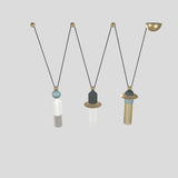 Nappe C3 Pendant Lamp By Masiero, Finish: Mixed Colors, , | Casa Di Luce Lighting