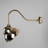 Natural Brass Sanford Vintage Brass Outdoor Sign Light by Mullan Lighting