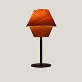 Natural Cherry Black Metal Hotel Tall Table Lamp by LZF