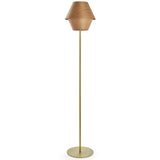 Natural Cherry Gold Metal Hotel Floor Lamp by LZF