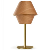 Natural Cherry Gold Metal Hotel Tall Table Lamp by LZF