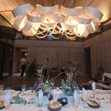 Natural Gross-X Linear Pendant by Traum in Restaurant