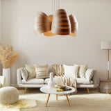 Natural Large Herz Multi-Light Chandelier by Traum in Living Room