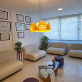 Natural Medium Herz Multi-Light Chandelier by Traum in Living Room