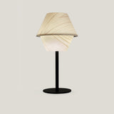 Natural White Black Metal Hotel Tall Table Lamp by LZF