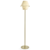 Natural White Gold Metal Hotel Floor Lamp by LZF