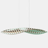Navicula Pendant Light Aqua Outside Bamboo Large By David Trubridge