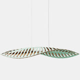 Navicula Pendant Light Aqua Outside Bamboo Small By David Trubridge