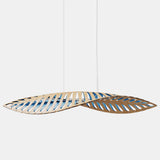 Navicula Pendant Light Bamboo Blue Inside Large By David Trubridge
