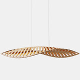 Navicula Pendant Light Bamboo Orange Inside Large By David Trubridge