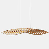 Navicula Pendant Light Bamboo Orange Inside Medium By David Trubridge