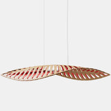 Navicula Pendant Light Bamboo Red Inside Medium By David Trubridge