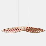 Navicula Pendant Light Bamboo Red Inside Small By David Trubridge