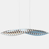 Navicula Pendant Light Blue Outside Bamboo Small By David Trubridge