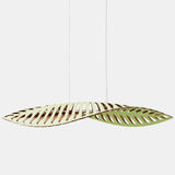 Navicula Pendant Light Lime Outside Bamboo Large By David Trubridge