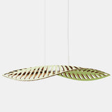 Navicula Pendant Light Lime Outside Bamboo Medium By David Trubridge