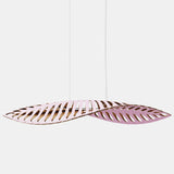 Navicula Pendant Light Pink Outside Bamboo Large By David Trubridge