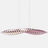 Navicula Pendant Light Pink Outside Bamboo Medium By David Trubridge