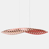 Navicula Pendant Light Red Outside Bamboo Large By David Trubridge