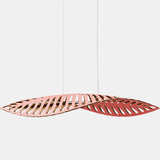 Navicula Pendant Light Red Outside Bamboo Medium By David Trubridge