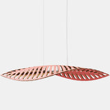 Navicula Pendant Light Red Outside Bamboo Small By David Trubridge