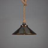 Naxos Rope Pendant - Antique Brass