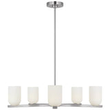 Neblina Chandelier Brushed Nickel By Generation Lighting