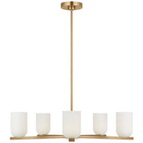 Neblina Chandelier Satin Brass By Generation Lighting