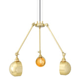Neiva Quirky Chandelier - Polished Brass