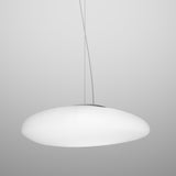 Neochic Pendant By Vistosi, Size: X-Large, Finish: White/Nickel, , | Casa Di Luce Lighting