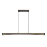 Neoness Chandelier 50 Inch Weathered Brass Smoked Glass by Eurofase
