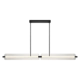 Neoness Chandelier 67 Inch Matte Black Clear Glass by Eurofase