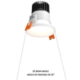Nest 2” Almost Trimless Downlight White By DALS - Lifestyle View3