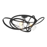 Nest Semi Flushmount - Black