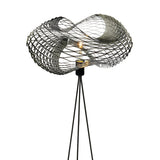 Net Floor Lamp By Zava Luce, Finish: Matte Jet Black