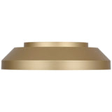 Nevado Flush Mount Satin Brass By Generation Lighting - Front View1