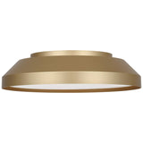 Nevado Flush Mount Satin Brass By Generation Lighting
