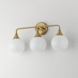 Neve Bath Vanity Light Natural Aged Brass by Maxim Lighting