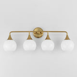 Neve Bath Vanity Light Natural Aged Brass by Maxim Lighting