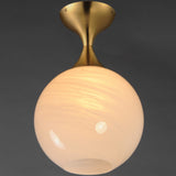 Neve Flush Mount Natural Aged Brass By Maxim Lighting - Lifestyle View2