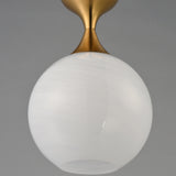 Neve Flush Mount Natural Aged Brass By Maxim Lighting - Lifestyle View4