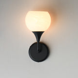 Neve Scone Wall Sconce Black by Maxim Lighting