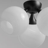 Neve Semi Flush Mount Black By Maxim Lighting - Detailed View